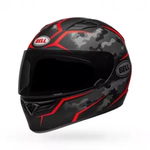 CASCO BELL QUALIFIER 2023 STEALTH CAMO NERO/ROSSO OPACO - immagine 1