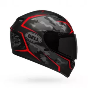 CASCO BELL QUALIFIER 2023 STEALTH CAMO NERO/ROSSO OPACO - immagine 4