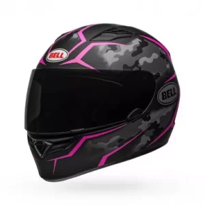 CASCO BELL QUALIFIER 2023 STEALTH CAMO NERO/ROSA OPACO - immagine 1