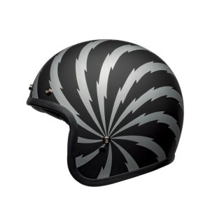 CASCO BELL CUSTOM 500 2023 DLX SE VERTIGO NERO/ARGENTO OPACO - immagine 3