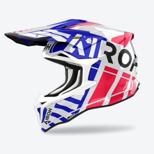 CASCO STRYCKER BRAVE BLU/ROSSO LUCIDO