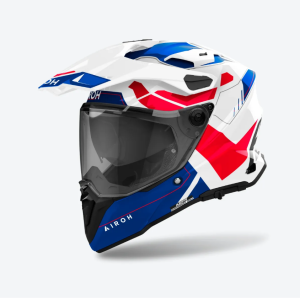 CASCO COMMANDER 2 REVEAL BLU/ROSSO LUCIDO