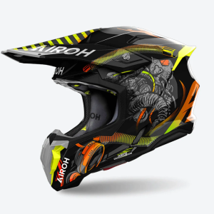 CASCO TWIST 3 TOXIC NERO LUCIDO - immagine 1