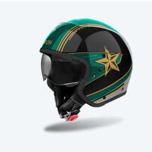 CASCO J110 COMMAND VERDE/NERO LUCIDO
