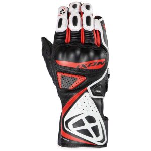 GUANTI ESTIVI GP5 AIR UOMO IXON COLORE NERO/BIANCO/ROSSO