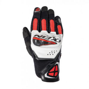 GUANTI ESTIVI RS4 AIR UOMO IXON COLORE NERO/ROSSO/BIANCO
